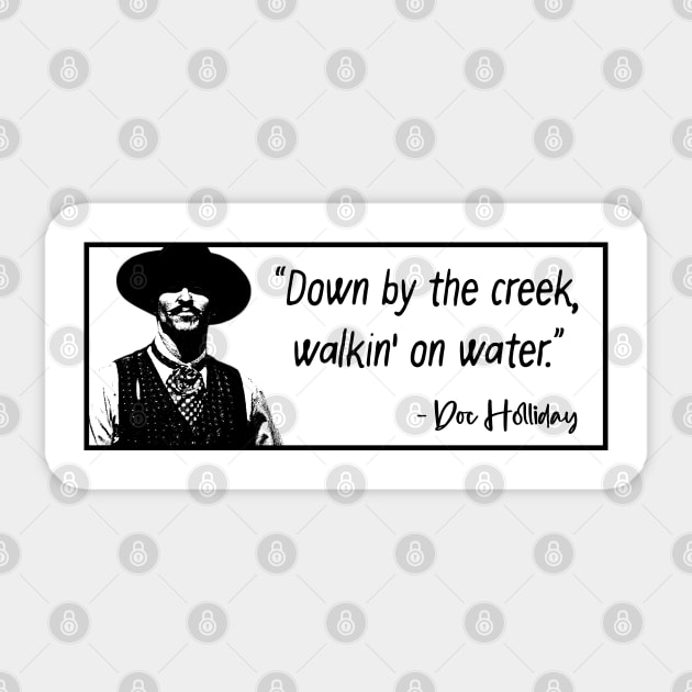 Down By The Creek, Walkin on Water. Sticker by Yethis